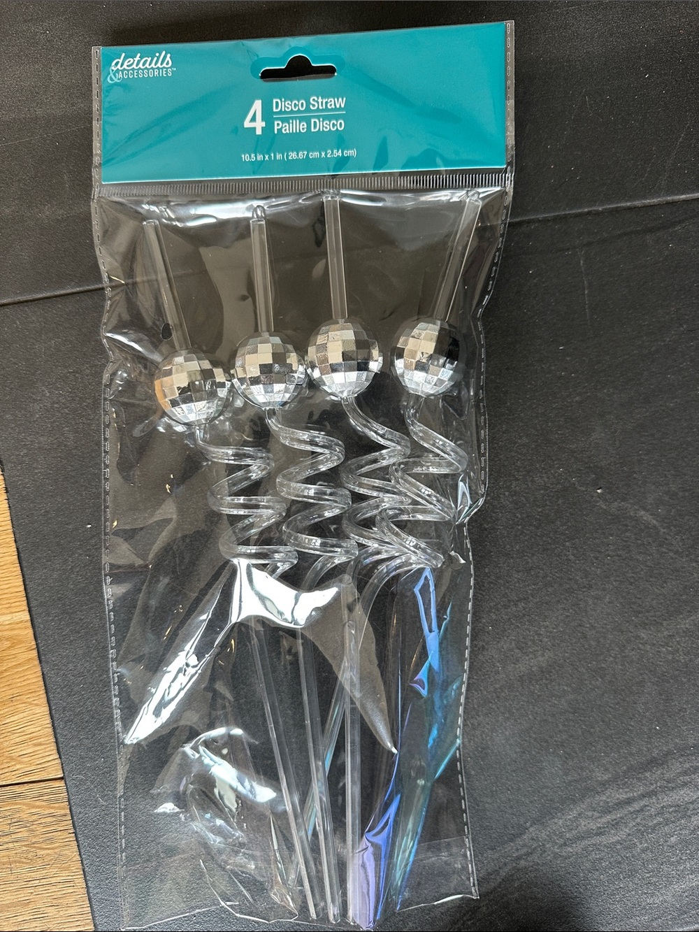 14 brand new packages of disco ball straws (4 in each package)